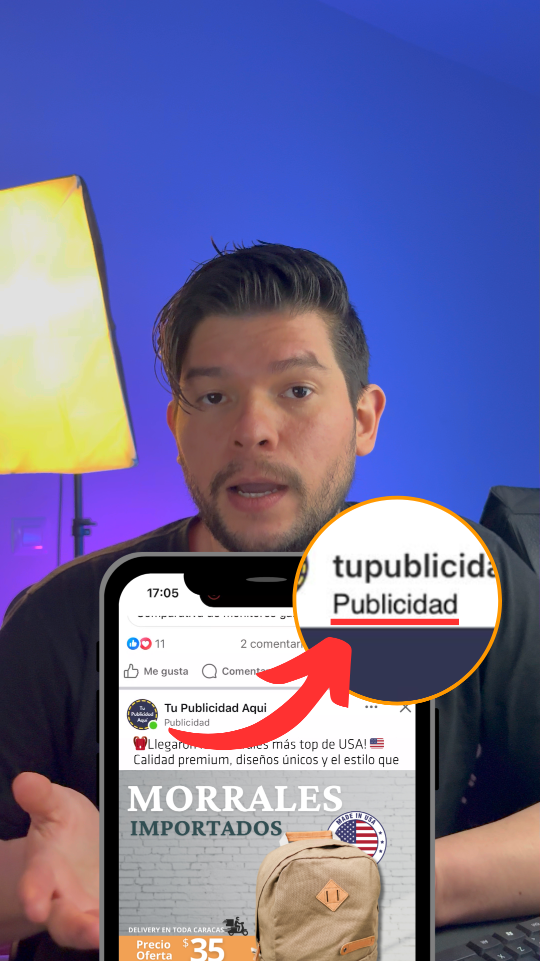 Video como funcionas los anuncios publicitarios de Facebook e Instagram para generar contactos de clientes potenciales.